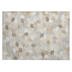 Machine Washable Indoor/Outdoor Chantille ACN2573 Ivory 1'8" x 2'6" Rug