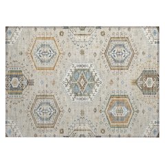 Machine Washable Indoor/Outdoor Chantille ACN2574 Brown 1'8" x 2'6" Rug