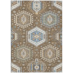 Machine Washable Indoor/Outdoor Chantille ACN2574 Brown 2'6" x 3'10" Rug