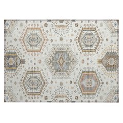 Machine Washable Indoor/Outdoor Chantille ACN2574 Ivory 1'8" x 2'6" Rug