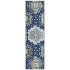 Machine Washable Indoor/Outdoor Chantille ACN2574 Blue 2'3" x 7'6" Runner Rug