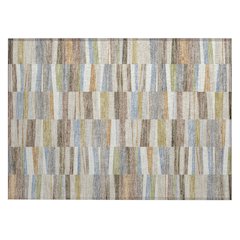 Machine Washable Indoor/Outdoor Chantille ACN2575 Brown 1'8" x 2'6" Rug