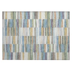 Machine Washable Indoor/Outdoor Chantille ACN2575 Blue 1'8" x 2'6" Rug