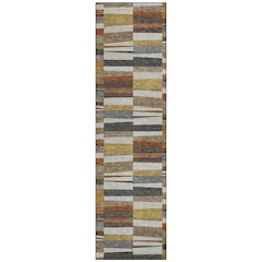 Machine Washable Indoor/Outdoor Chantille ACN2575 Brown 2'3" x 7'6" Runner Rug