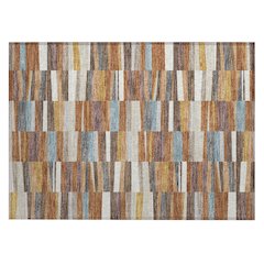 Machine Washable Indoor/Outdoor Chantille ACN2575 Orange 1'8" x 2'6" Rug