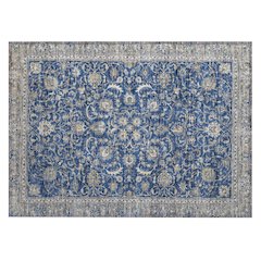 Machine Washable Indoor/Outdoor Chantille ACN2576 Blue 1'8" x 2'6" Rug