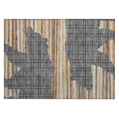 Machine Washable Indoor/Outdoor Chantille ACN2577 Gray 1'8" x 2'6" Rug