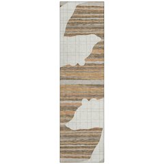 Machine Washable Indoor/Outdoor Chantille ACN2577 Ivory 2'3" x 7'6" Runner Rug