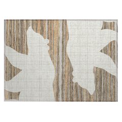 Machine Washable Indoor/Outdoor Chantille ACN2577 Ivory 1'8" x 2'6" Rug