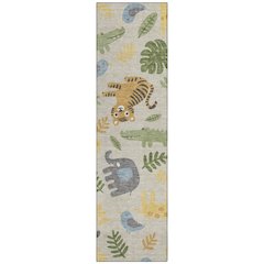 Machine Washable Indoor/Outdoor Chantille ACN2578 Brown 2'3" x 7'6" Runner Rug