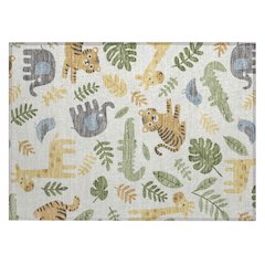 Machine Washable Indoor/Outdoor Chantille ACN2578 Ivory 1'8" x 2'6" Rug