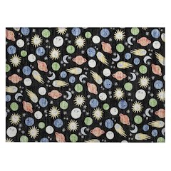 Machine Washable Indoor/Outdoor Chantille ACN2581 Black 1'8" x 2'6" Rug