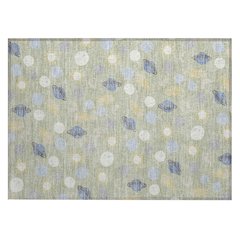 Machine Washable Indoor/Outdoor Chantille ACN2581 Green 1'8" x 2'6" Rug
