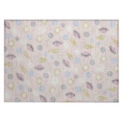 Machine Washable Indoor/Outdoor Chantille ACN2581 Pink 1'8" x 2'6" Rug