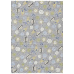 Machine Washable Indoor/Outdoor Chantille ACN2581 Gray 2'6" x 3'10" Rug