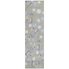 Machine Washable Indoor/Outdoor Chantille ACN2581 Gray 2'3" x 7'6" Runner Rug