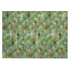 Machine Washable Indoor/Outdoor Chantille ACN2582 Green 1'8" x 2'6" Rug