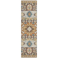Machine Washable Indoor/Outdoor Chantille ACN2583 Brown 2'3" x 7'6" Runner Rug