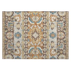 Machine Washable Indoor/Outdoor Chantille ACN2583 Brown 1'8" x 2'6" Rug