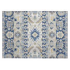 Machine Washable Indoor/Outdoor Chantille ACN2583 Blue 1'8" x 2'6" Rug