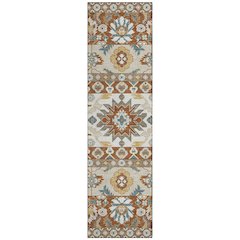 Machine Washable Indoor/Outdoor Chantille ACN2583 Orange 2'3" x 7'6" Runner Rug