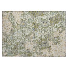 Machine Washable Indoor/Outdoor Chantille ACN2584 Green 1'8" x 2'6" Rug
