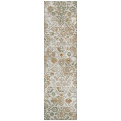Machine Washable Indoor/Outdoor Chantille ACN2584 Ivory 2'3" x 7'6" Runner Rug