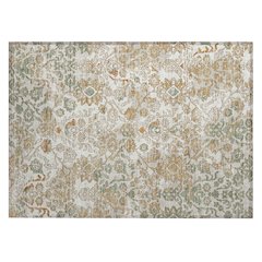 Machine Washable Indoor/Outdoor Chantille ACN2584 Ivory 1'8" x 2'6" Rug