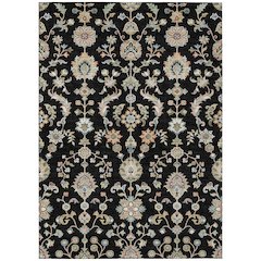 Machine Washable Indoor/Outdoor Chantille ACN2585 Black 2'6" x 3'10" Rug