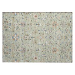 Machine Washable Indoor/Outdoor Chantille ACN2585 Green 1'8" x 2'6" Rug