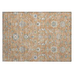 Machine Washable Indoor/Outdoor Chantille ACN2585 Orange 1'8" x 2'6" Rug