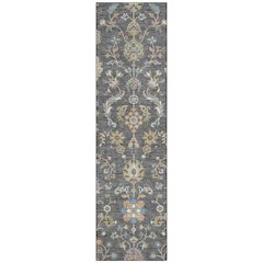 Machine Washable Indoor/Outdoor Chantille ACN2585 Gray 2'3" x 7'6" Runner Rug