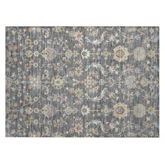Machine Washable Indoor/Outdoor Chantille ACN2585 Gray 1'8" x 2'6" Rug