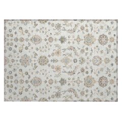 Machine Washable Indoor/Outdoor Chantille ACN2585 Ivory 1'8" x 2'6" Rug