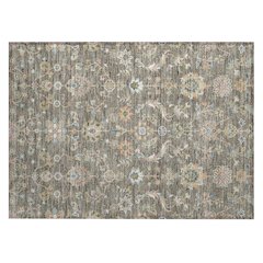 Machine Washable Indoor/Outdoor Chantille ACN2585 Brown 1'8" x 2'6" Rug