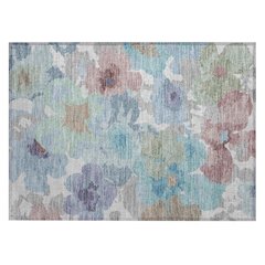 Machine Washable Indoor/Outdoor Chantille ACN2586 Gray 1'8" x 2'6" Rug