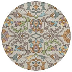 Machine Washable Indoor/Outdoor Chantille ACN2587 Brown 8' x 8' Round Rug