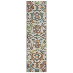 Machine Washable Indoor/Outdoor Chantille ACN2587 Brown 2'3" x 7'6" Runner Rug
