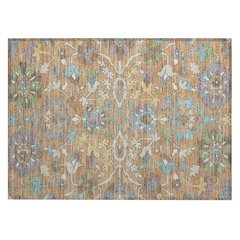Machine Washable Indoor/Outdoor Chantille ACN2587 Orange 1'8" x 2'6" Rug