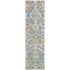 Machine Washable Indoor/Outdoor Chantille ACN2587 Gray 2'3" x 7'6" Runner Rug