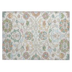 Machine Washable Indoor/Outdoor Chantille ACN2587 Ivory 1'8" x 2'6" Rug
