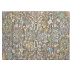 Machine Washable Indoor/Outdoor Chantille ACN2587 Brown 1'8" x 2'6" Rug