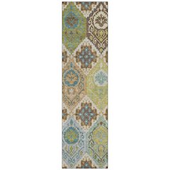 Machine Washable Indoor/Outdoor Chantille ACN2588 Brown 2'3" x 7'6" Runner Rug