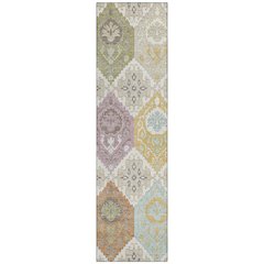 Machine Washable Indoor/Outdoor Chantille ACN2588 Ivory 2'3" x 7'6" Runner Rug
