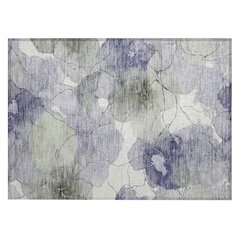 Machine Washable Indoor/Outdoor Chantille ACN2589 Purple 1'8" x 2'6" Rug