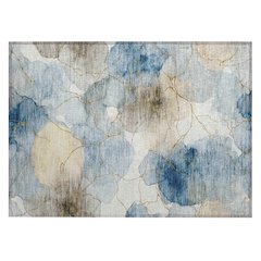 Machine Washable Indoor/Outdoor Chantille ACN2589 Blue 1'8" x 2'6" Rug