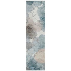 Machine Washable Indoor/Outdoor Chantille ACN2589 Teal 2'3" x 7'6" Runner Rug