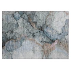 Machine Washable Indoor/Outdoor Chantille ACN2590 Blue 1'8" x 2'6" Rug