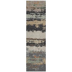 Machine Washable Indoor/Outdoor Chantille ACN2592 Gray 2'3" x 7'6" Runner Rug