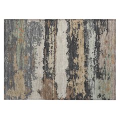 Machine Washable Indoor/Outdoor Chantille ACN2592 Gray 1'8" x 2'6" Rug